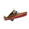 Old World Christmas 1.25 In Classic Wooden Boat Tree Ornament , Mahogany Beauties
